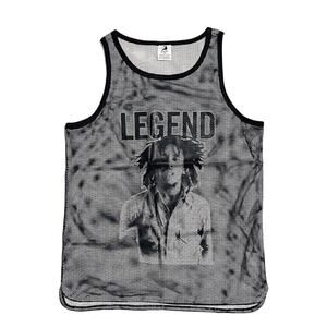 Zion Rootswear Legend Bob Marley mesh tank top Men size S Reggae Vibes